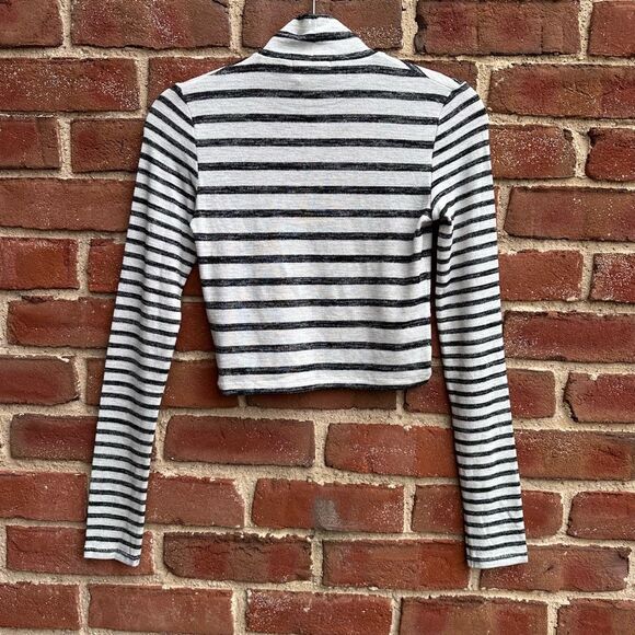 Rag & Bone $195 the knit turtleneck striped women's Medium NEW - Picture 8 of 9